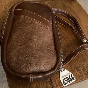 Holy Cow Couture Embossed Krystal’s Leather Bum Pack w/Dust Bag NWOT